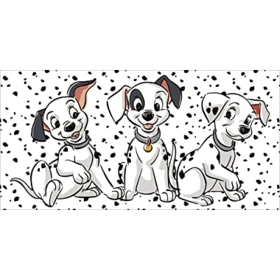Image de Jerry Fabrics Disney 101 Dalmatian Lucky Serviette de Bain Multicolore 70 x 140 cm