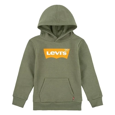 Image de Levi&#039;s Batwing Screenprint Hoodie Sweat à capuche pour enfants, Taille: 98, Olivine