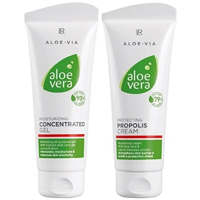 Image de Lot de soins hydratants intensifs LR Aloe Via 1 gel concentré et crème à la propolis