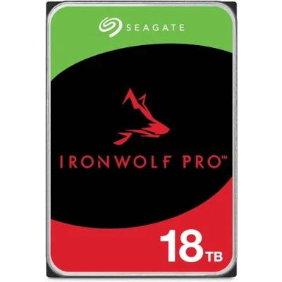 Image de Seagate IronWolf Pro NAS ST18000NE000 Disque Dur 18 to Interne 3,5 Pouces, SATA3 7 200 TR/Min 256 Mo de Cache (remis à Neuf)