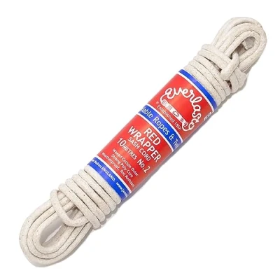 Image de Everlasto Red Wrapper Cordon en Coton ciré de qualité fabriqué au Royaume Uni N2 (6 mm) x 10 m