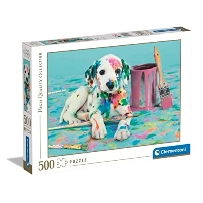 Image de Clementoni Drôle de Dalmatien Puzzle 500 Pièces Jeu Patience et Réflexion Format Paysage Image Net 49 x 36 Cm À Partir 10 Ans