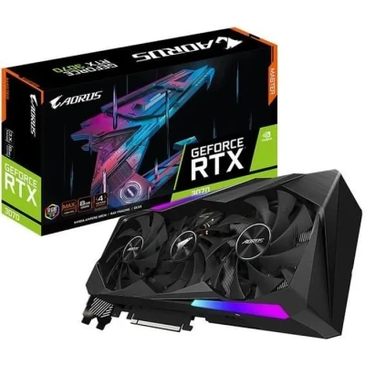 Image de GIGABYTE AORUS GeForce RTX 3070 MASTER 8G (rev. 2.0) NVIDIA 8 Go GDDR6 Neuf