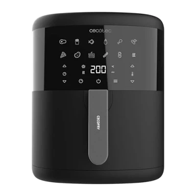 Image de Cecotec Friteuse sans Huile 6 L Cecofry Bombastik 6000. Air Fryer de 1700 W, Technologie PerfectCook, Régulation la Température et du Temps, Commande Tactile, 12 Modes, Minuterie 60 min