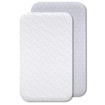 Image de Lovely Hippo Draps Housses Cododo Compatible Neste Up, 100% Coton (55 x 90 cm, Constellation Grise)