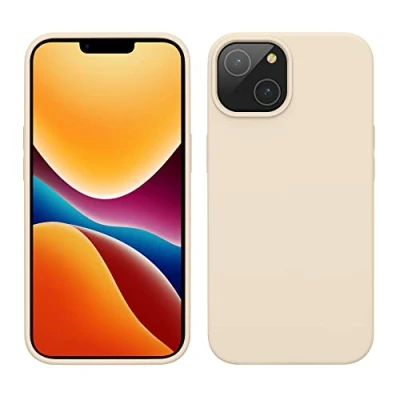 Image de kwmobile Housse Compatible avec Apple iPhone 14 Coque de téléphone Fine Finition Douce crème
