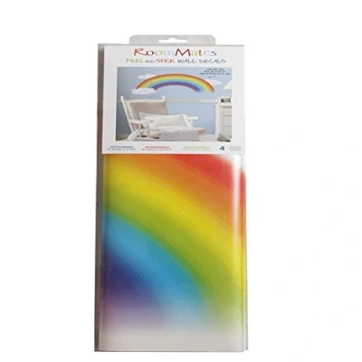 Image de Sticker Géant Repositionnable Arc en Ciel et Nuages