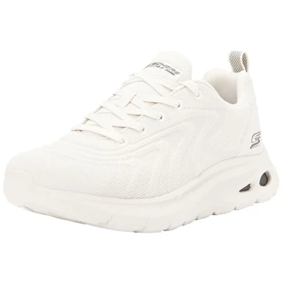 Image de Skechers Homme Bobs Unity Sleek Revive Baskets, Tricot Blanc cassé, 39.5 EU