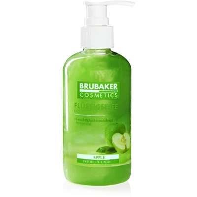 Image de BRUBAKER Cosmetics Savon Liquide Pomme Pour des Mains Hygiéniquement Propres Formule Extra Douce et Hydrate (Lot de 10 x 240 ml)