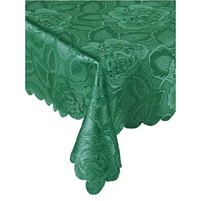 Image de Emma Barclay Nappe damassée Rose 152,4 x 213,4 cm Vert forêt, Polyester, 60x84 (152x213cm)