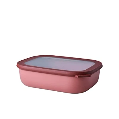 Image de Mepal Bol Multifonction Rectangulaire Boîte Conservation Alimentaire avec Couvercle Convient comme de Hermétique pour le Réfrigérateur, Micro ondes &amp; Congélateur 2000 ml Vivid mauve