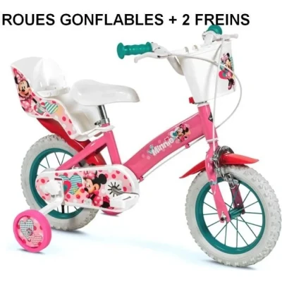 Image de TOIMSA Vélo 12&quot; Minnie Huffy (3/5 Ans) Garçon, Multicolore, Petite Taille