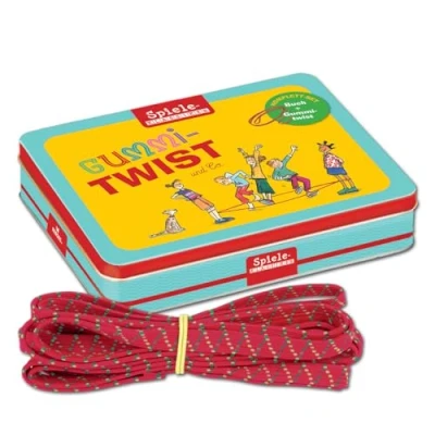 Image de moses. Ensemble Jeu élastique Jeux classiques dans une boîte métal Avec livre et de l&#039;élastique