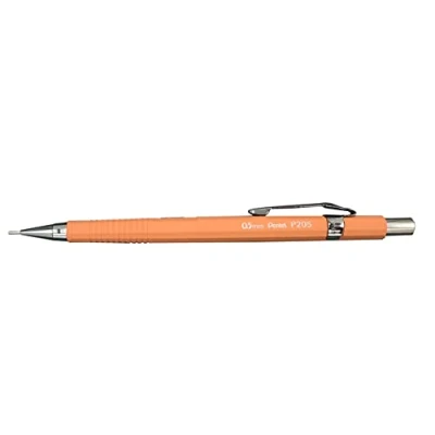 Image de Pentel P200 Series Portes mines technique gamme pastel, 0,5 mm, Corps orange Lot de 12