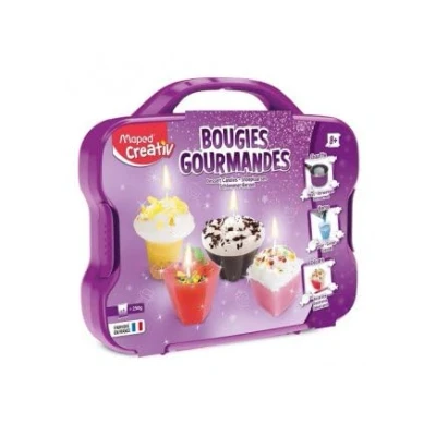 Image de Mallette Creation Bougies gourmandes, Desserts Atelier Fabrication activite Manuelle Enfant 8 Ans Set kit creatif + Carte