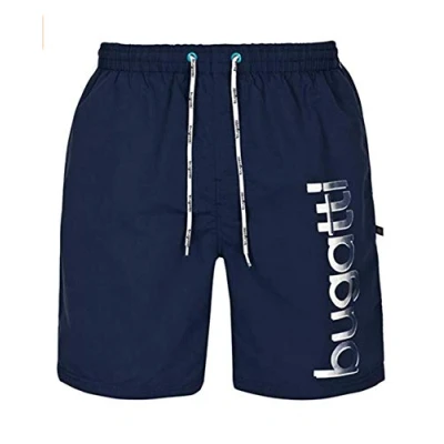 Image de Bugatti® Short de bain pour homme Bleu marine/turquoise/noir M