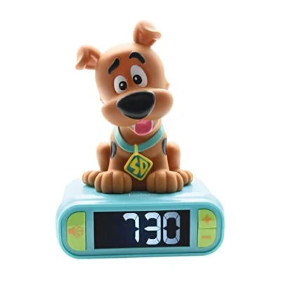 Image de Lexibook, Scooby Doo, Réveil Veilleuse personnage lumineux, choix de 6 alarmes, effets sonores, Horloge, Snooze, Bleu, RL800SD