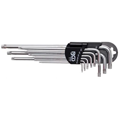 Image de BGS 777 Jeu de clés allen extra longues Profil TS (pour Torx Plus) TS10 TS50 9 pièces