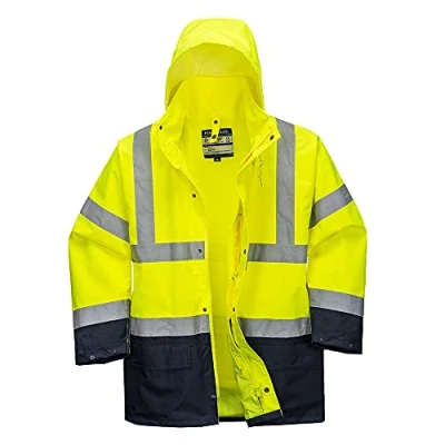 Image de Portwest Parka 5 en 1 Essentiel Bicolore, Couleur: Jaune/Marine, Taille: 4XL, S766YNR4XL
