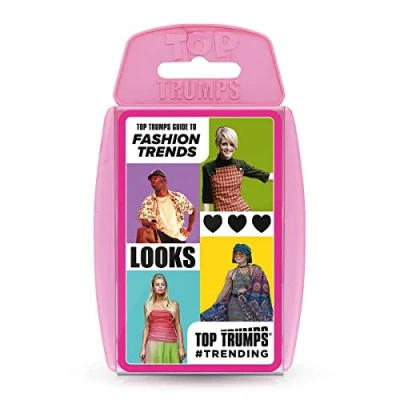 Image de Top Trumps Guide to Fashion Trends Specials Jeu de cartes Jouez avec 30 des styles mode les plus branchés, emblématiques et distinctifs, cadeaux jouets éducatifs pour garçons filles
