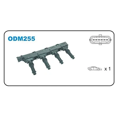 Image de JANMOR ODM255 Bobine d&#039;allumage OPEL: Corsa D 3/5 portes, Meriva A, C VAUXHALL: Astra Mk5, Tigra Mk2 TwinTop, Mk3