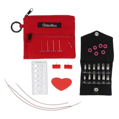Image de ChiaoGoo Twist (5 + 8cm, 2,00 3,25 mm) Dentelle Courte Interchangeable Circular Aedle Tips Pack 1 pièce