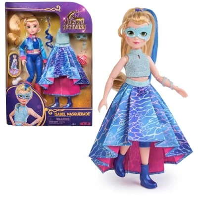 Image de Unicorn Academy, Isabel Poupée boule masquée avec 11 accessoires, 24,1 cm, poupées et jouets licorne pour filles