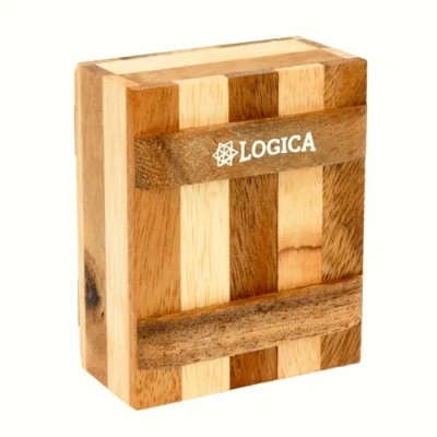 Image de Logica Jeux Art. Le Coffret Zèbre Boîte Secrète Difficultè 3/6 Difficile Casse Tête en Bois Collection Leonardo da Vinci