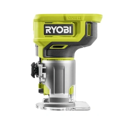 Image de Ryobi Affleureuse à bois 18V 30 000 tr/min pince 6 mm course berceau 38 Livrée avec 1 de mm, méche coupe, clé, guide RTR18 0