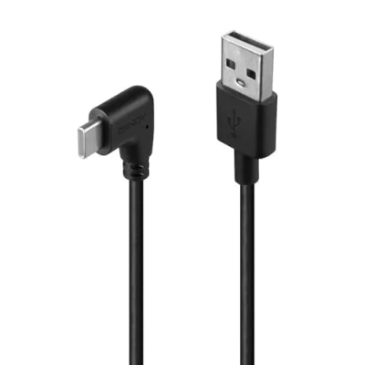 Image de Lindy 32001 câble USB 2.0 1 m A C Noir Neuf