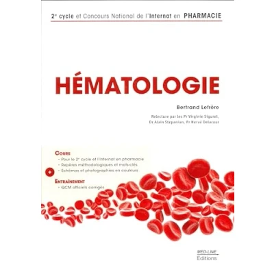 Image de HEMATOLOGIE 2CYCLE CONCOURS NATIONAL DE L &#039;INTERNAT EN PHARMACIE Livre d’occasion Correct