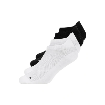 Image de Snocks 4 PACK Running LOW Socquettes schwarzweiß, Taille: 39 42, Schwarz weiß