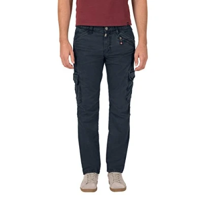 Image de Timezone Regular Ben Cargo Pantalons, Bleu Nuit foncé (3115), 30W x 34L Homme