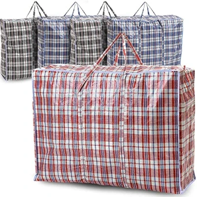 Image de REQUISITE NEEDS Lot de 5 sacs à linge solides extra larges avec fermeture éclair réutilisables (80 x 60 28 cm)