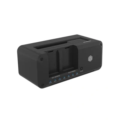 Image de ICY BOX Station d&#039;accueil HDD/M.2 NVMe SSD USB 3.2 Gen 2 10 Gbit/s,Station de clonage disques durs et Lecteur 2,5 3,5 SATA