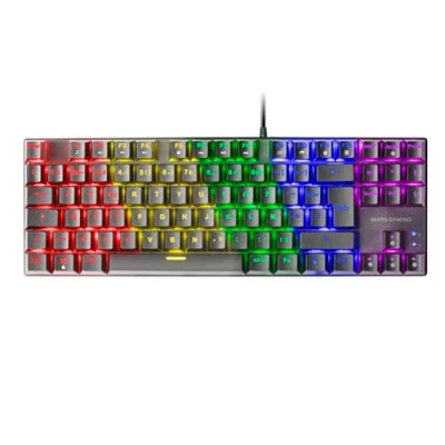 Image de Mars Gaming MK80 Noir, Clavier Mécanique TKL FRGB, Antighosting, Switch Rouge, Langue Français
