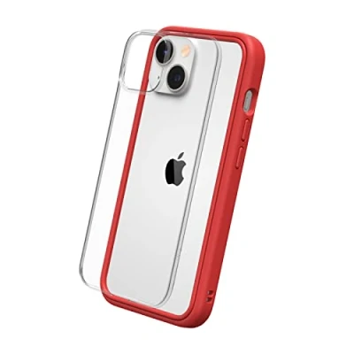 Image de RhinoShield Coque Compatible avec [iPhone 14] Mod NX Protection Fine Personnalisable Technologie d&#039;absorption des Chocs [sans BPA] Rouge