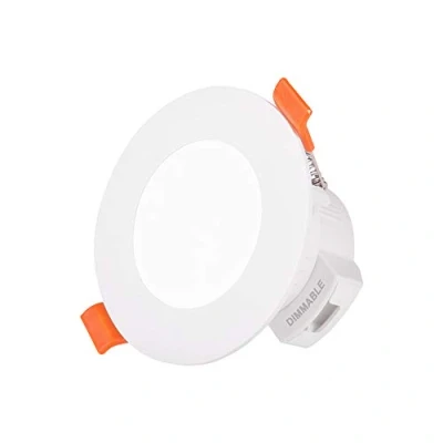 Image de ENUOTEK Mini Lampe Spot LED Encastrable Extra Plat Plafond Dimmable Petit Diametre Percage 65 80MM 220V Blanc Chaud Froid 3000K 4000K 5000K Ajustable IP44 Lot de 1