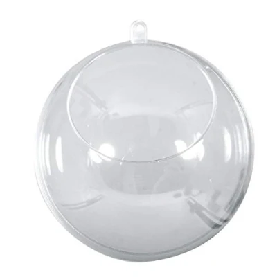 Image de Rayher Boule en Plastique diam 12 cm, avec Ouverture 7,5 Cristal Transparent séparable