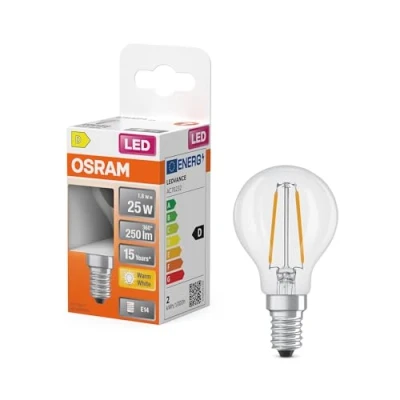 Image de OSRAM 4099854467585 LED CEE D (A G) E14 1.8 W blanc chaud (Ø x H) 45.00 mm 1 pc(s)