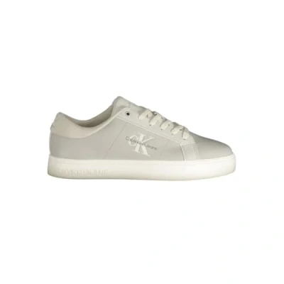 Image de Calvin Klein Jeans Homme Classic Cupsole Low ML LTH YM0YM00864 Baskets à Semelle, Gris (O Mushroom/B White), 40 EU