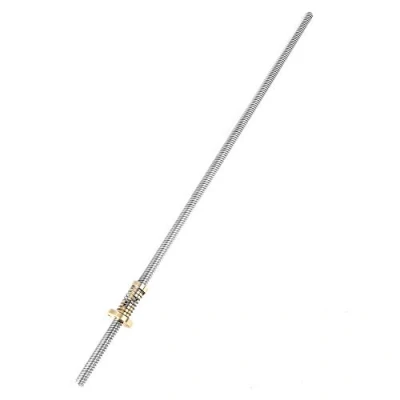 Image de Duokon Vis de Avance tige filetée T8 en Acier inoxydable avec écrou chargée par ressort anti juego pour imprimante 3d (400 mm)