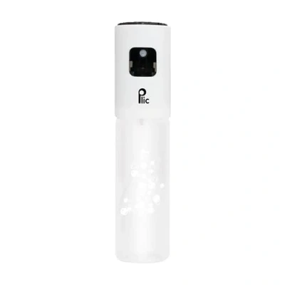 Image de Flacon Brumisateur 100ml PLIC ● Pulvérisateurs rechargeable Vaporisation douce, fines gouttelettes Format avion Multi usages Transparent &amp; Blanc