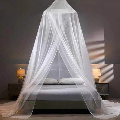 Image de Sekey XXL Moustiquaire pour Lits Simples à Doubles, Protection de D&#039;insecte Écran Anti Insectes Système D&#039;installation Rapide et Facile, 60x250x1200cm, Blanc