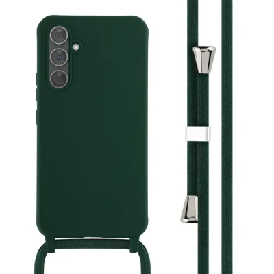 Image de Coque en silicone IMOSHION Samsung Galaxy A54 (5G) Vert foncé Cordon ajustable Souple
