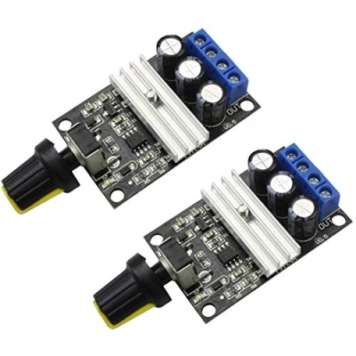 Image de TECNOIOT 2pcs DC 3A 80W 6V 12V 24V 28V PWM Motor Speed Controller Regulator Adjustable