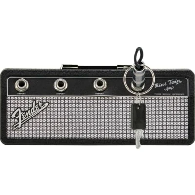 Image de Fender© &quot;Jack Rack&quot; Porte clés dans la conception d&#039;une guitare amplificateur Couleur: Noir
