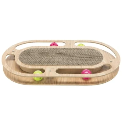 Image de TRIXIE Jeux Plaque griffoir, Cadre Bois, 46 cm, pour Chats. TR 48020