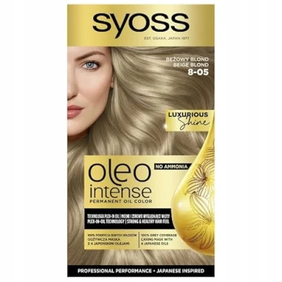 Image de Syoss Oleo Intense Coloration longue durée avec 8 05 Huiles Blond Beige