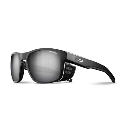 Image de Julbo Shield M Lunettes de Soleil, Noir Translucide/Blanc, Taille Unique Mixte